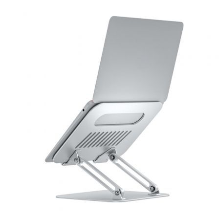 Aisens Soporte de Sobremesa XL Ajustable para Portátil y Tablet 10-17 Pulgadas, Plata
